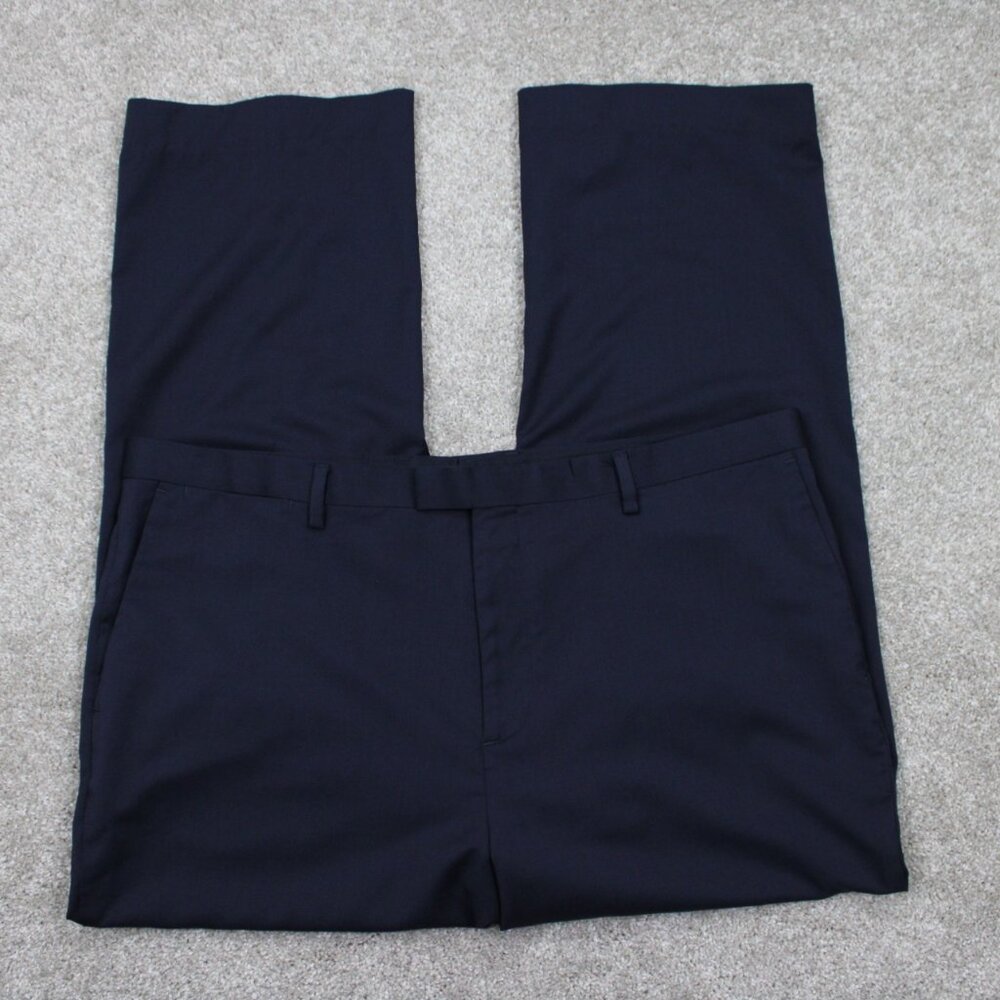 Banana Republic Dress Pants‎ Mens 40x30 Blue Marzotto Super 120s Wool Slim Fit